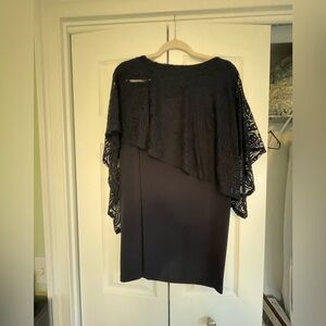 Mid dress , size ten, navy blue